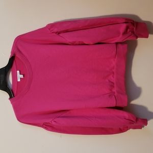 Prolouge pink cropped sweatshirt balloon sleave